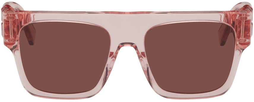Stella Mccartney Pink Falabella Sunglasses In Shiny Pink / Bordeau