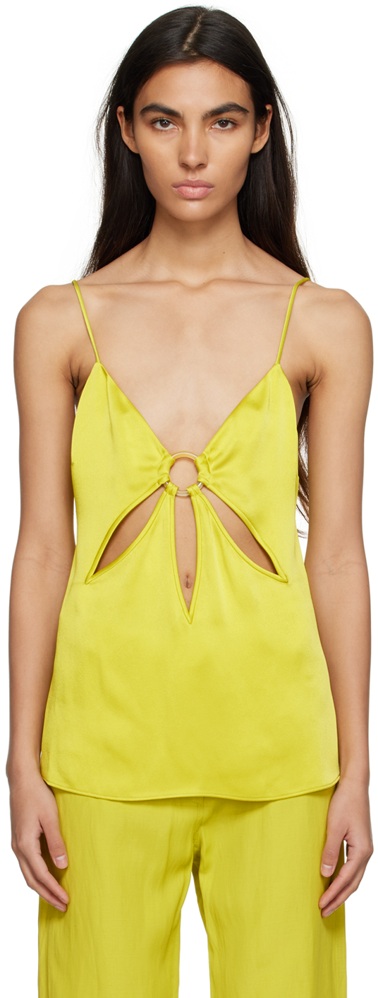 Yellow V-Neck Tank Top