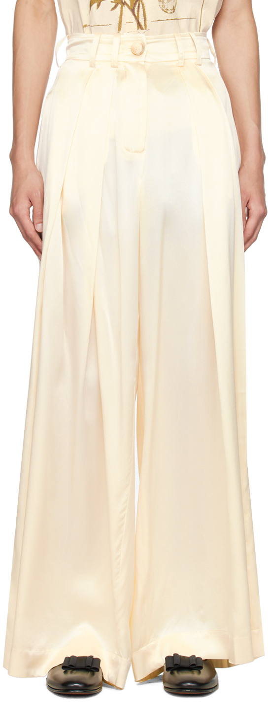Tithi Small Butti Silk Short Kurta + Pants - Off White – Ethereal Outfitters