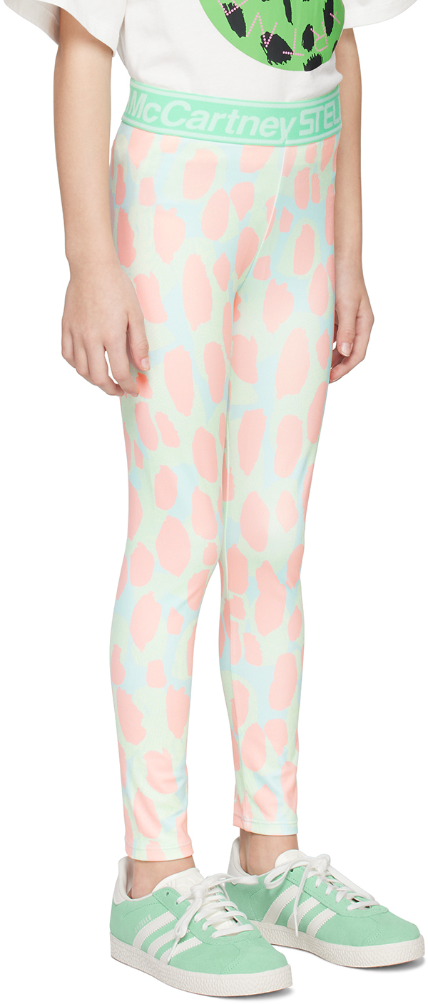Stella Mccartney Kids Blue Camouflage Leggings In 601mc Multi