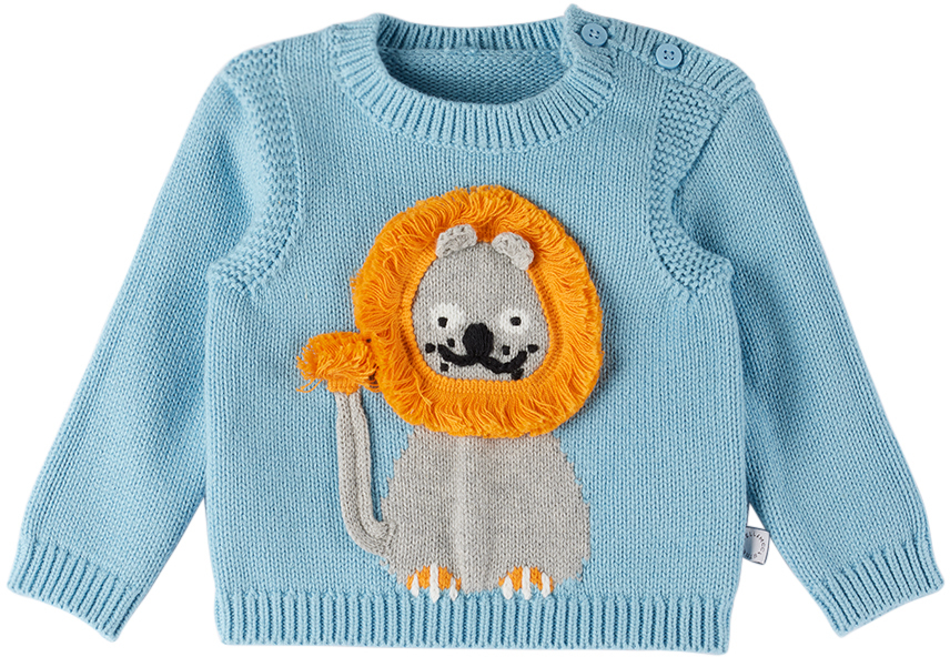 STELLA MCCARTNEY BABY BLUE LION SWEATER