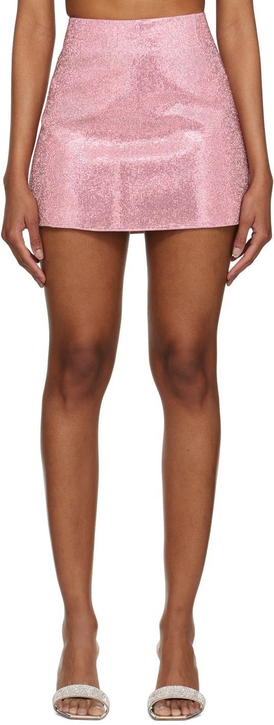 NUÉ: Pink Camille Miniskirt | SSENSE Canada