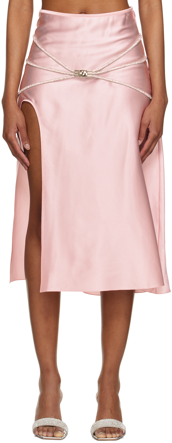 Pink Laetitia Midi Skirt