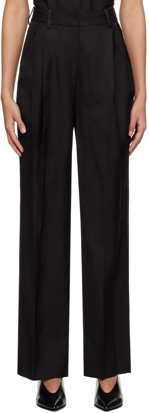 Black Cadar Trousers by Loulou Studio on Sale