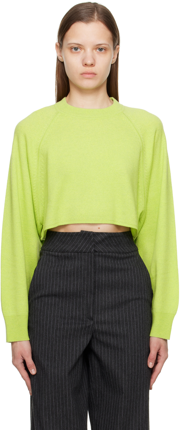 Shop Loulou Studio Green Bocas Sweater In Apple