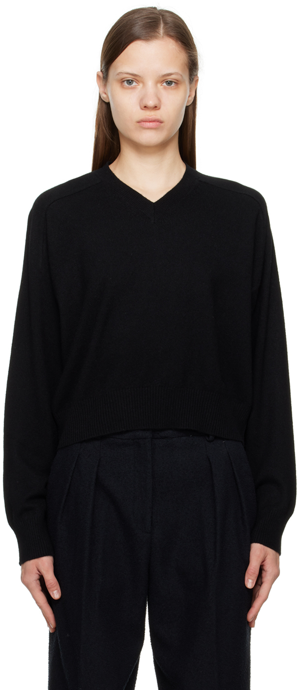 LOULOU STUDIO BLACK EMSALO SWEATER