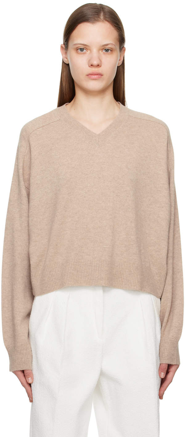 LOULOU STUDIO BEIGE EMSALO SWEATER