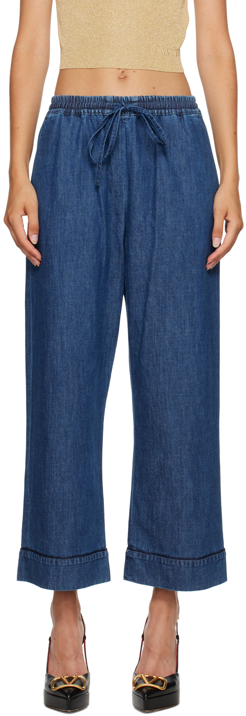 Elastic waist Drawstring Jeans - Abigail's