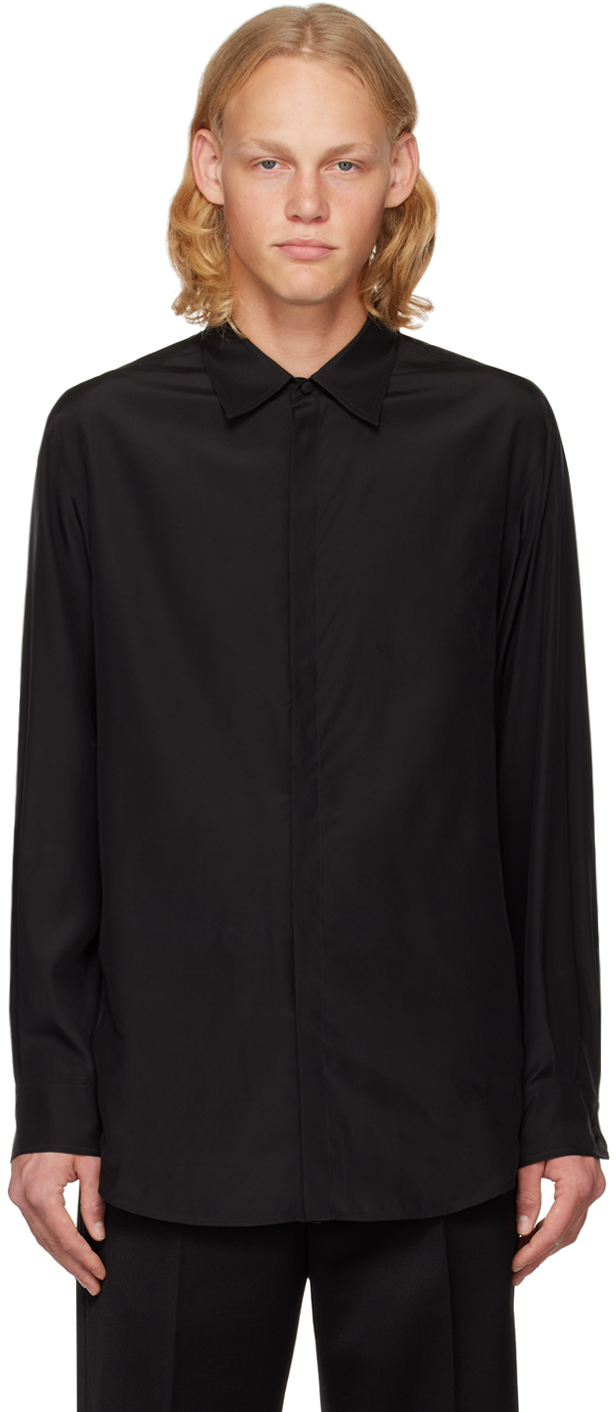Valentino: Black Spread Shirt | SSENSE