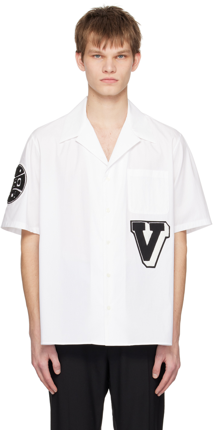 Valentino: White Beaded Shirt | SSENSE