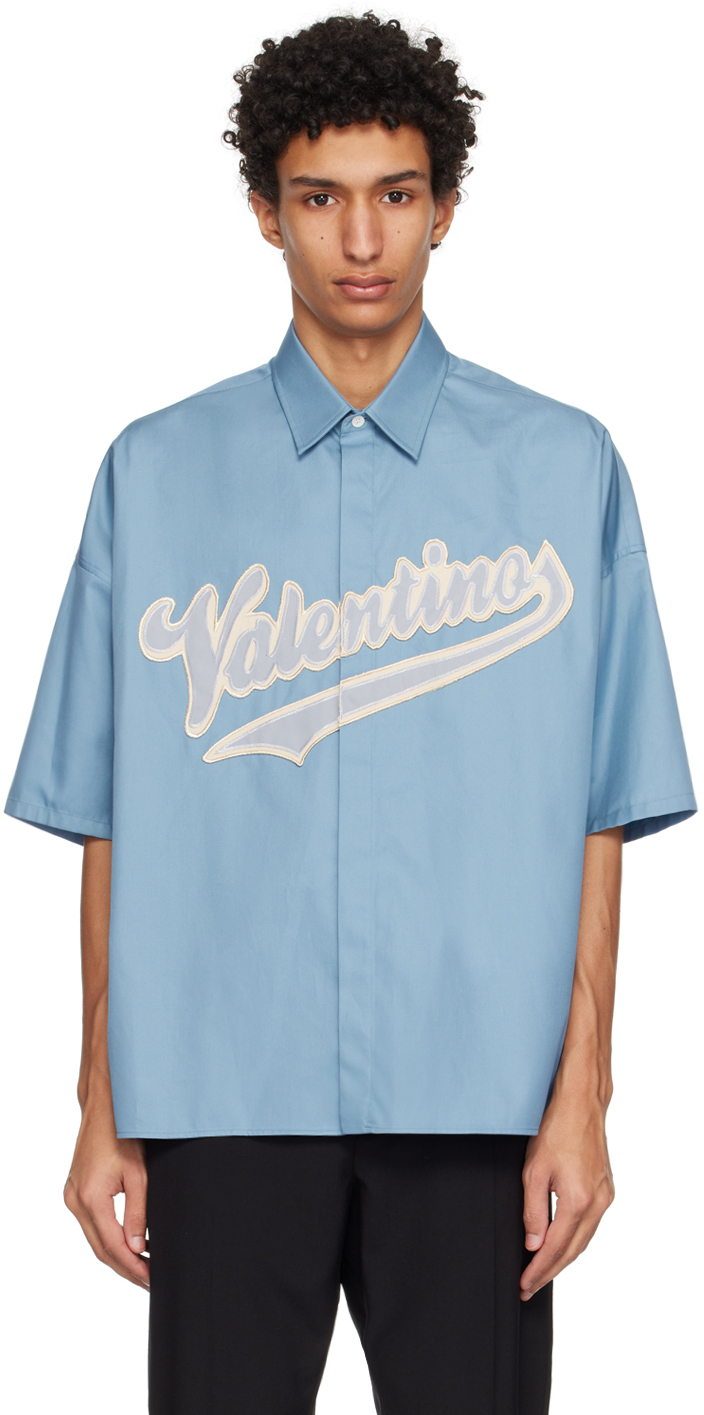 Valentino shop blue shirt