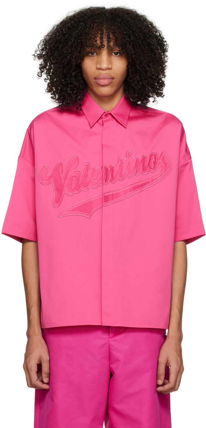 Pink Embroidered Shirt