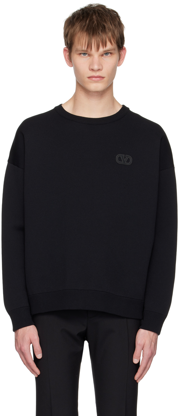 Valentino VLogo zip-up sweatshirt - Black