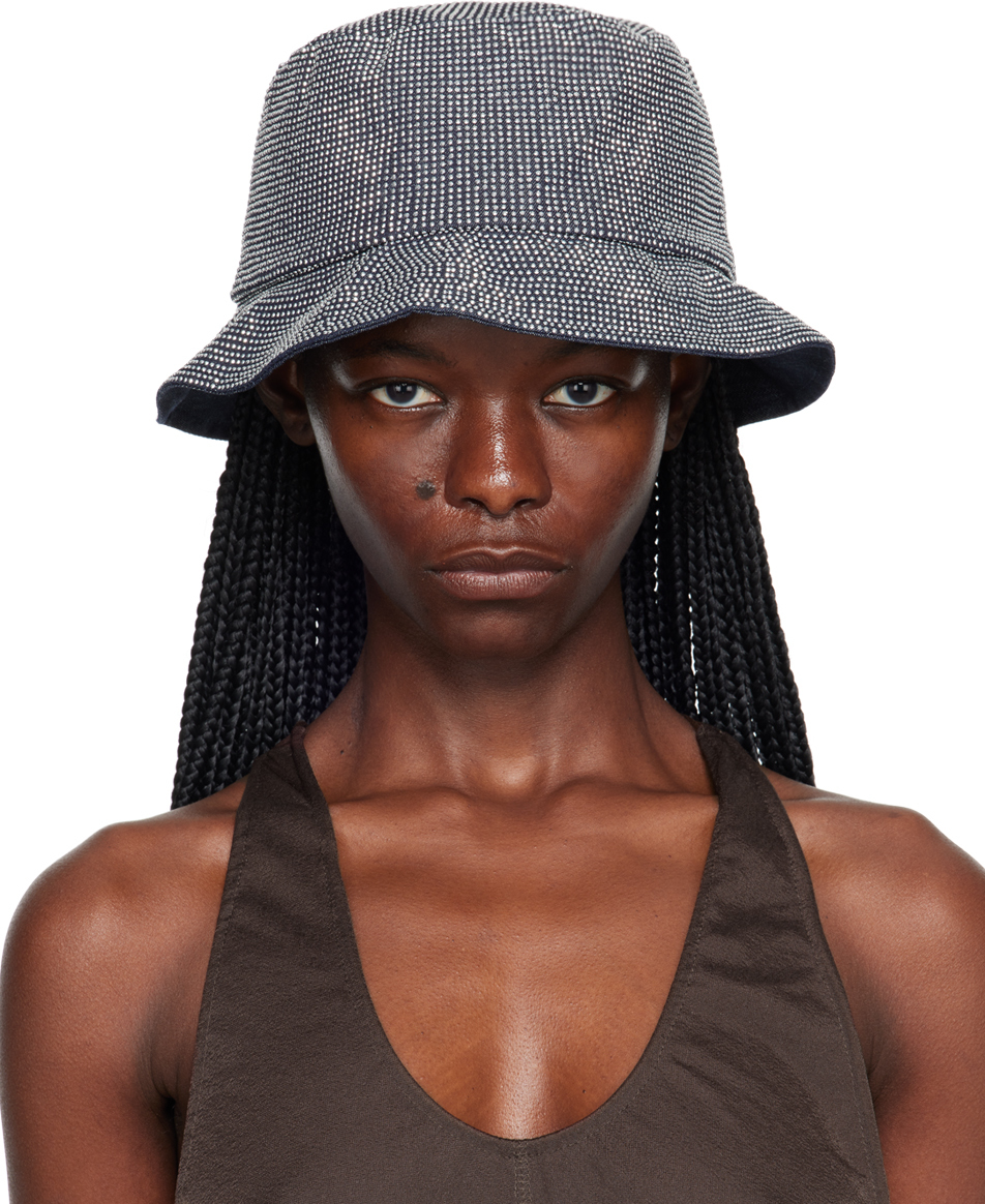 JW Anderson logo-embroidered Cotton Bucket Hat - Neutrals