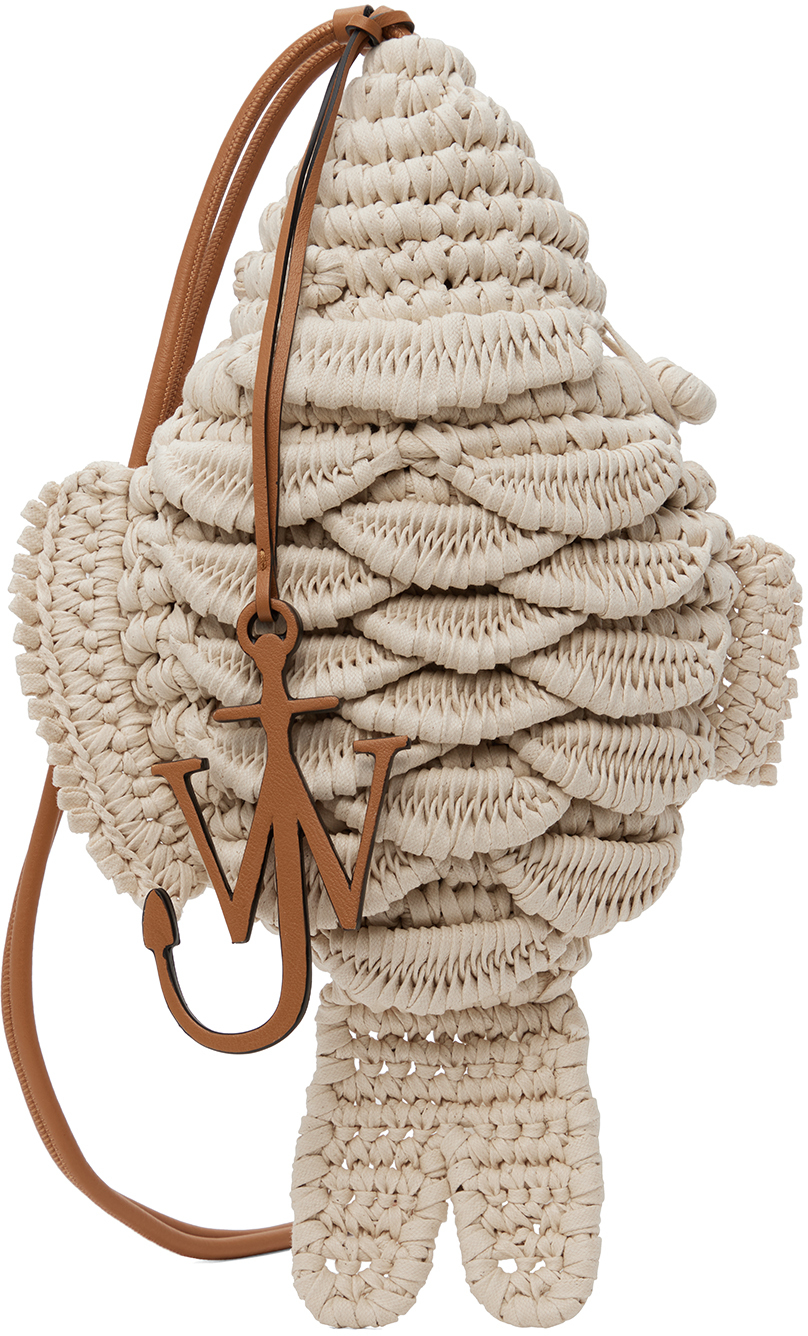 Beige Fish Pouch by JW Anderson on Sale