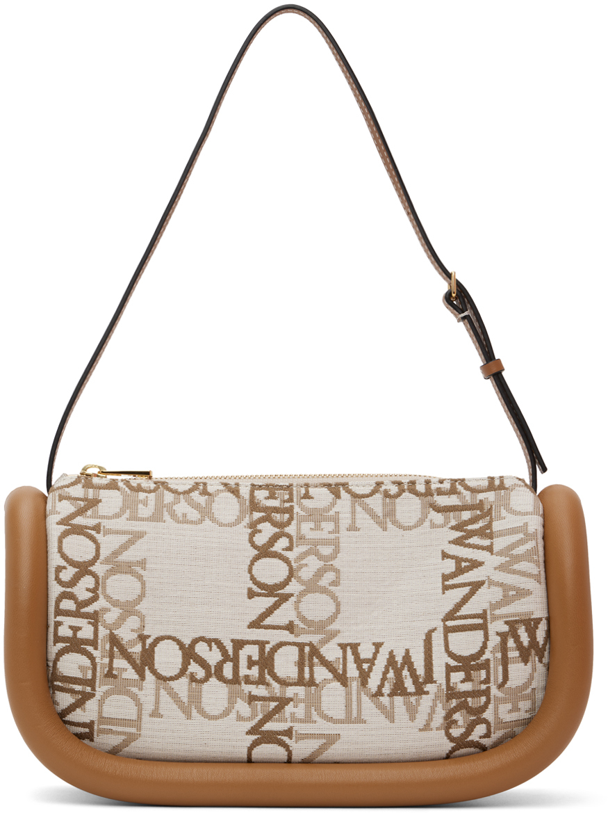 Buy the Calvin Klein Brown & Beige/Tan Monogram Crossbody Bag