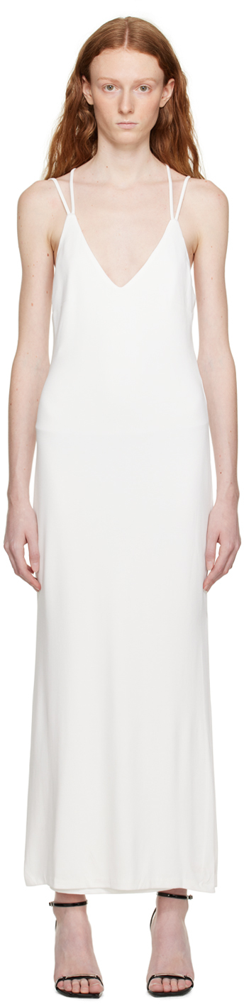 THIRD FORM Off White Form Cross Back Midi Dress SSENSE Canada third-form-off-white-form-cross-back-midi-dress-ssense-canada