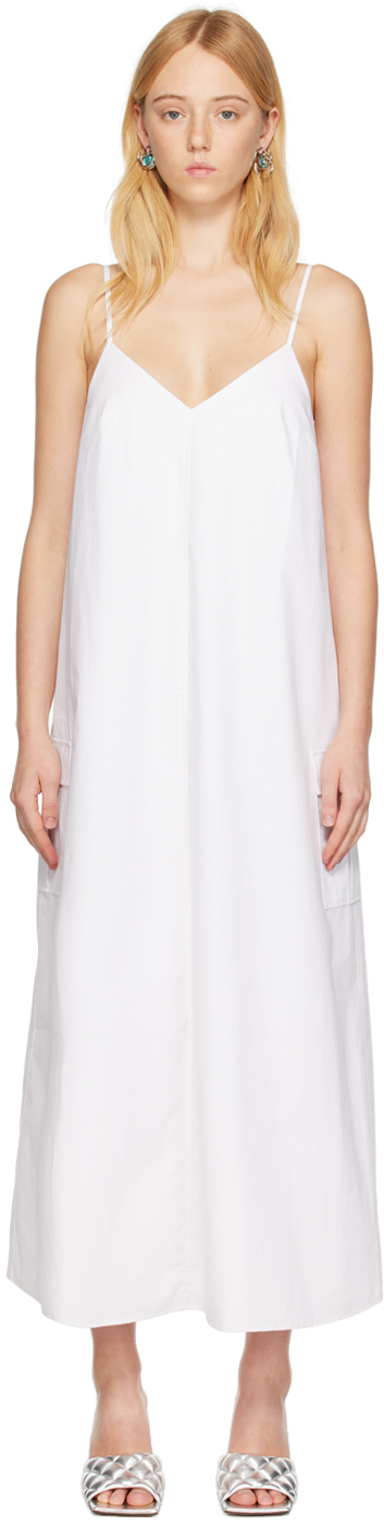 White Roam Midi Dress by THIRD FORM on Sale
