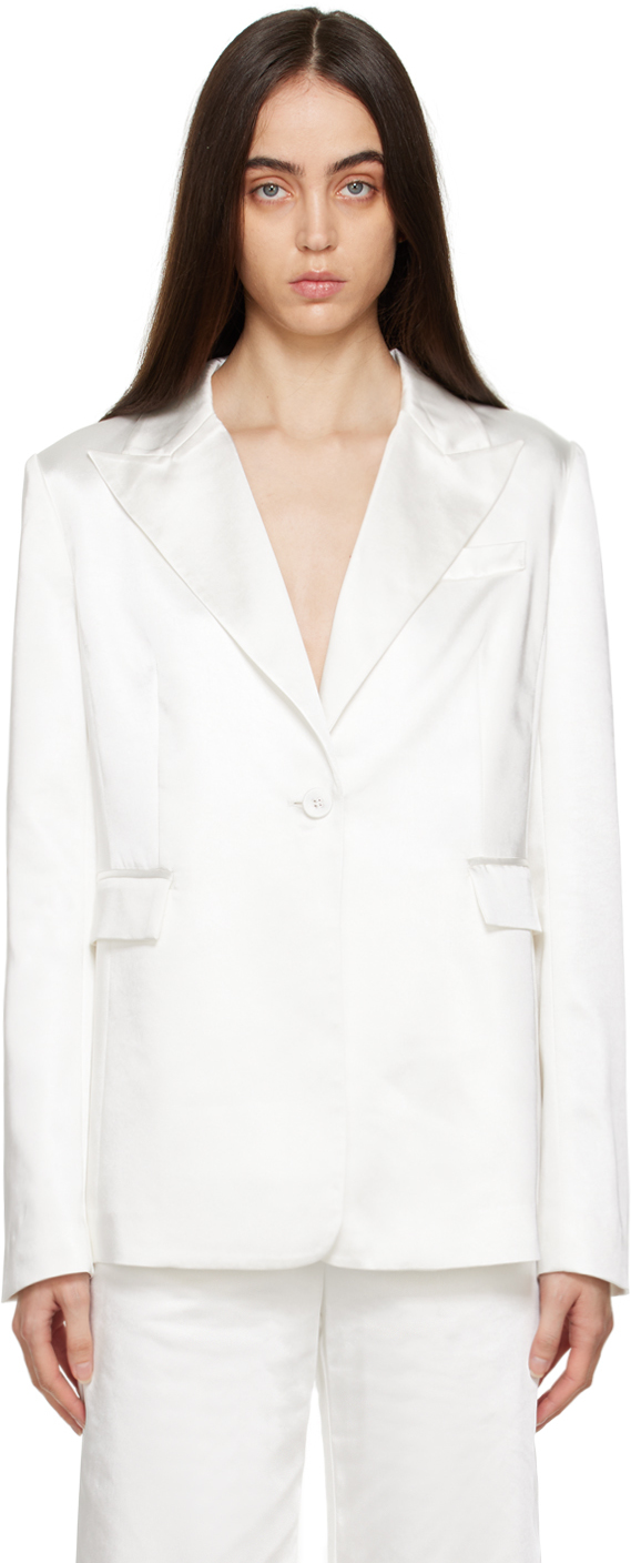 SSENSE Women Clothing Jackets Blazers Off-White Oversized Blazer 
