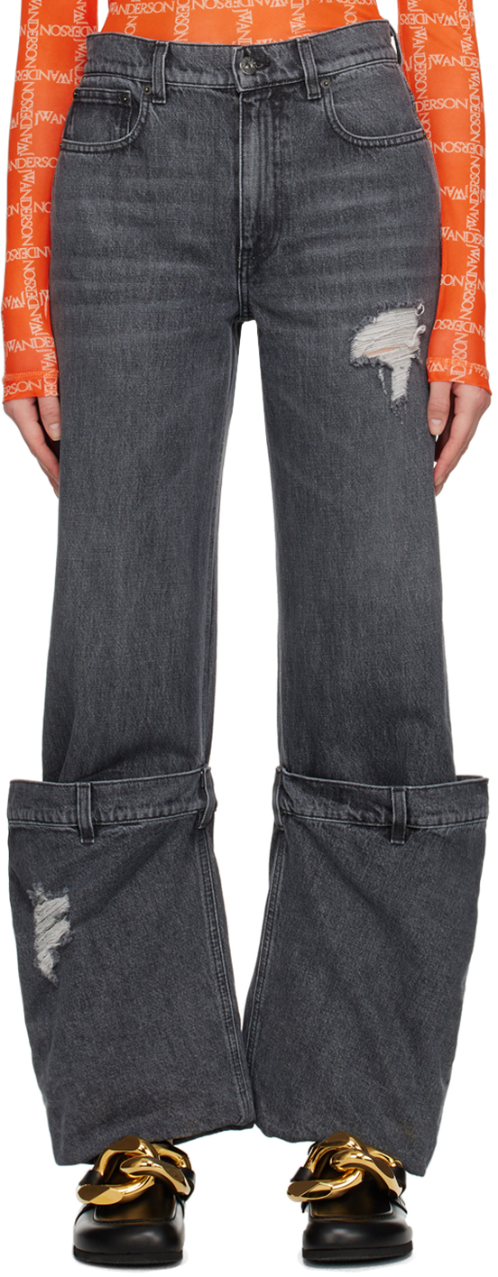 JW Anderson Gray Bucket Jeans