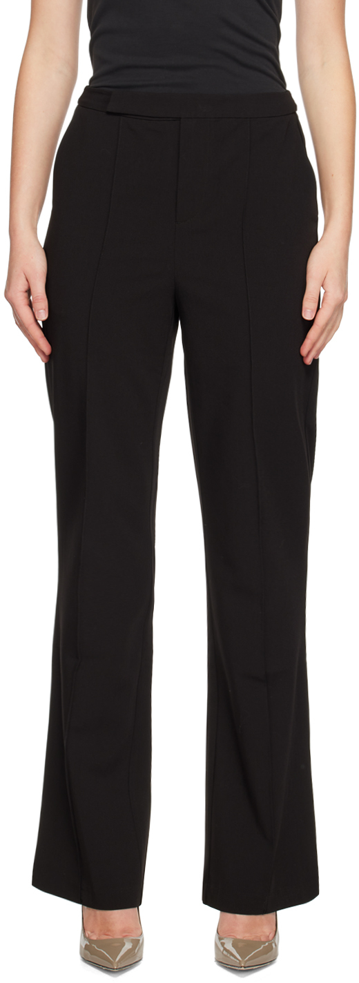 Black Reset Tailored Trousers by THIRD FORM on Sale