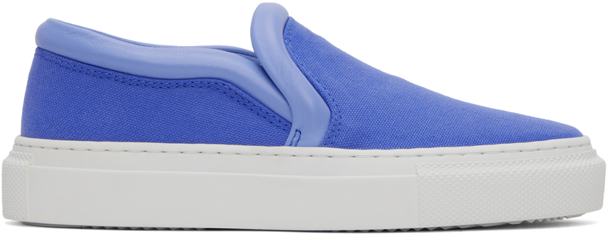 Jw Anderson Blue Bumper-tube Slip-on Trainers In 791 Blue