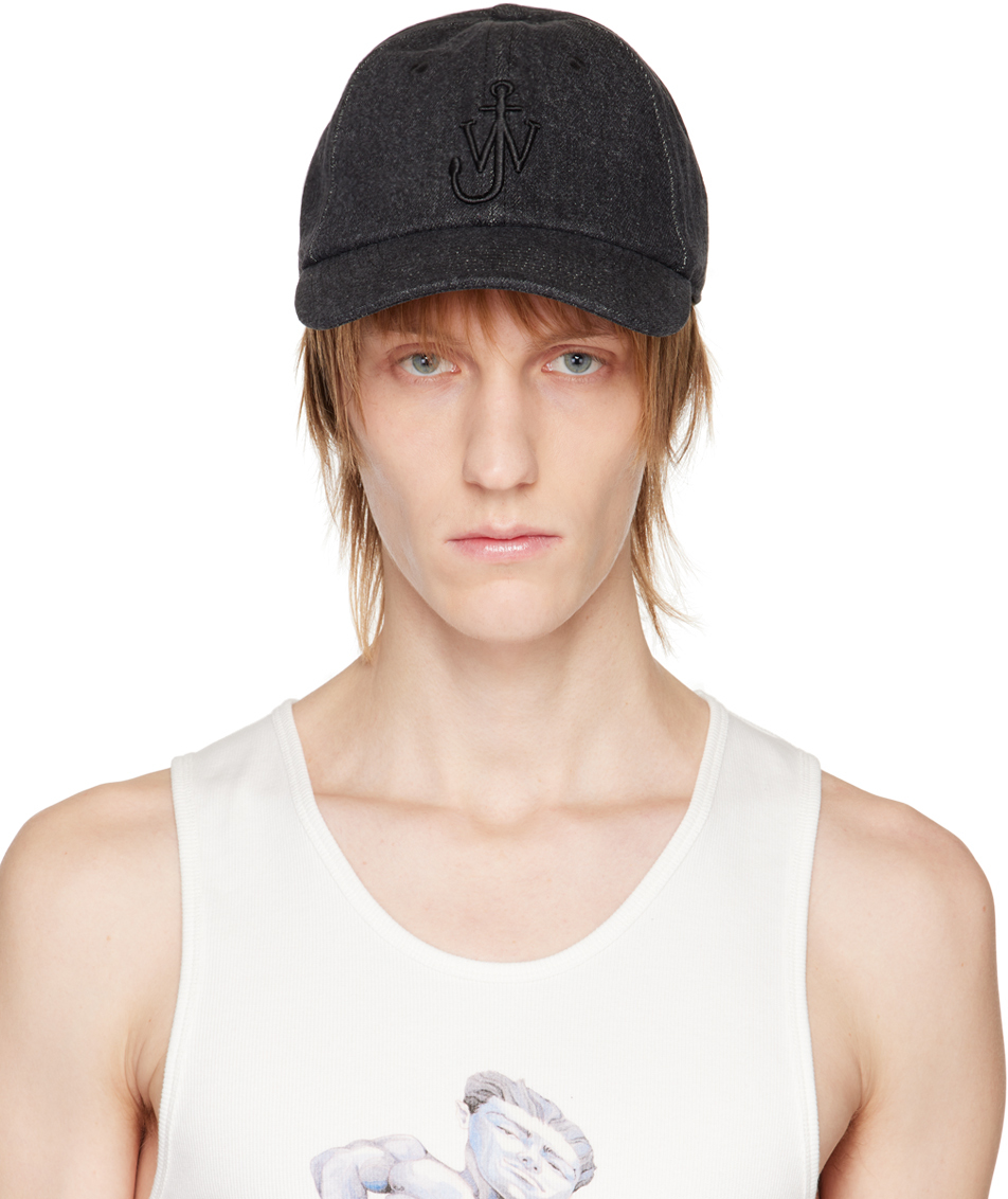 JW Anderson: Gray Logo Cap | SSENSE UK