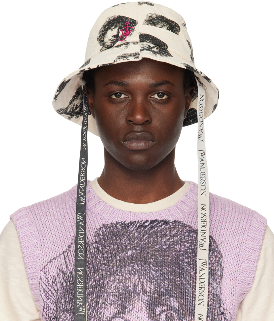 Jw Anderson Off White Rembrandt Asymmetrical Bucket Hat Ssense Uk 5306