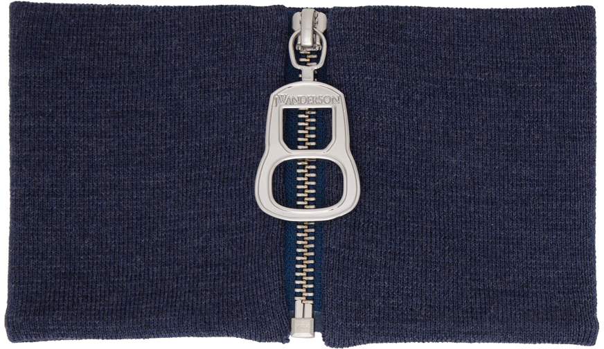 JW ANDERSON NAVY CAN PULLER NECKBAND