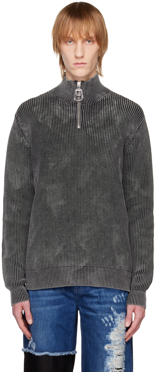 JW ANDERSON GRAY CAN PULLER SWEATER