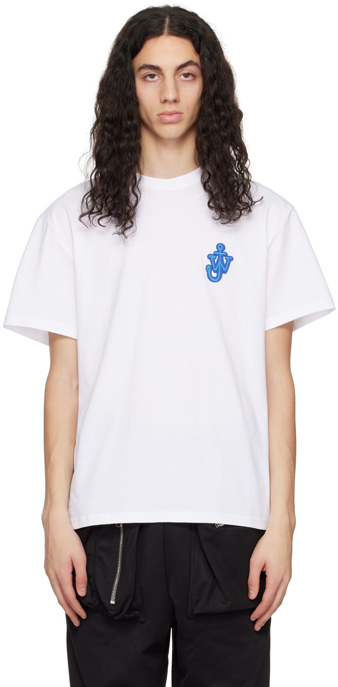 White Anchor Patch T-Shirt by JW Anderson on Sale