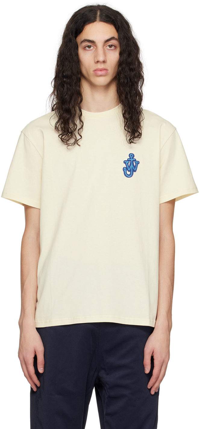 Jw Anderson J.w. Anderson Anchor Patch T-shirt In 200 Yellow