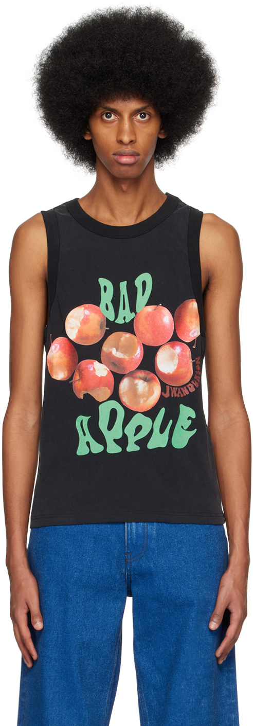 JW Anderson Black 'Bad Apple' Tank Top