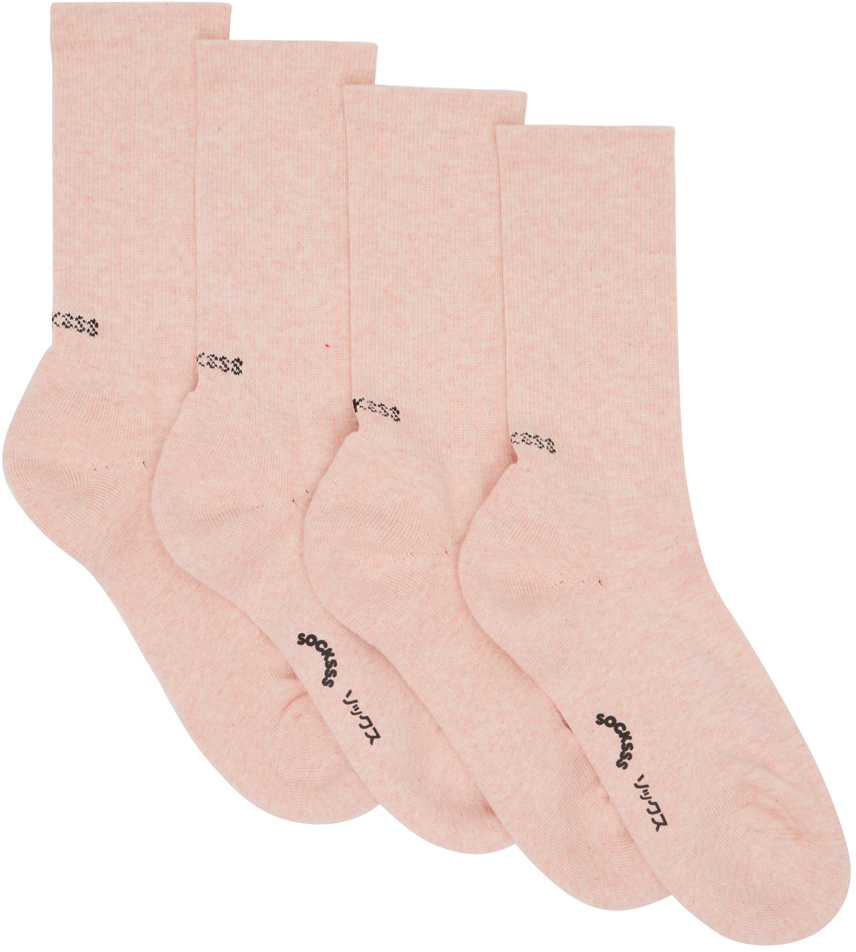 SOCKSSS: Two-Pack Pink Socks | SSENSE