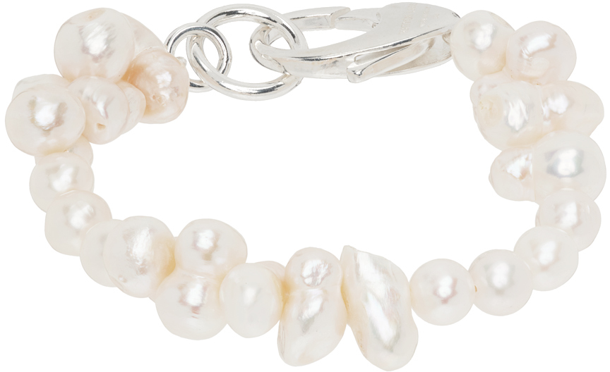 SSENSE Exclusive White Pearl Bracelet