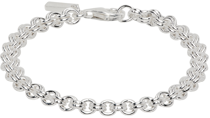 Silver Double Rolo Bracelet