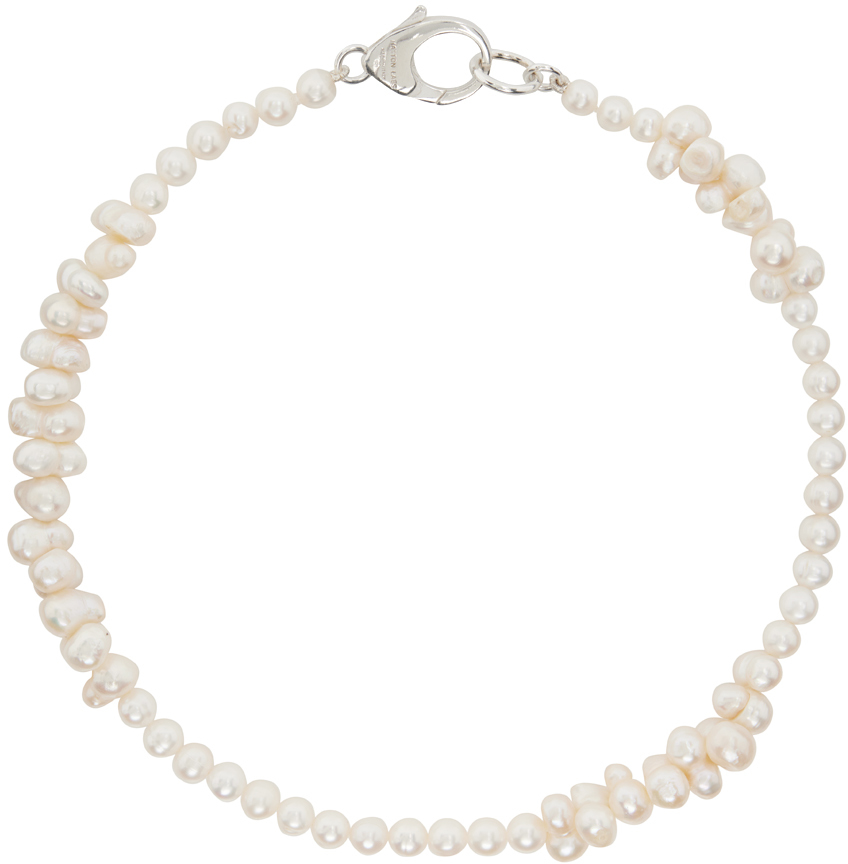 Hatton Labs: SSENSE Exclusive White Pearl Necklace | SSENSE Canada