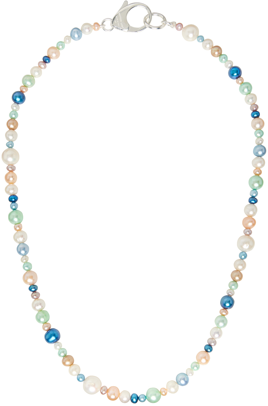 Hatton Labs Multicolor Pearl Chain Necklace