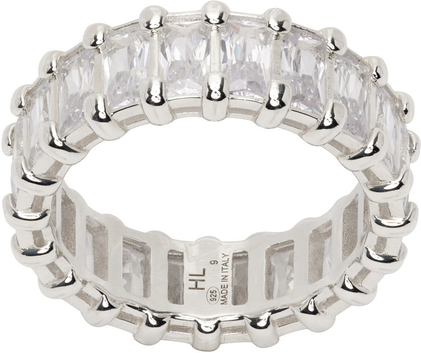 Silver Baguette Eternity Ring by Hatton Labs on Sale