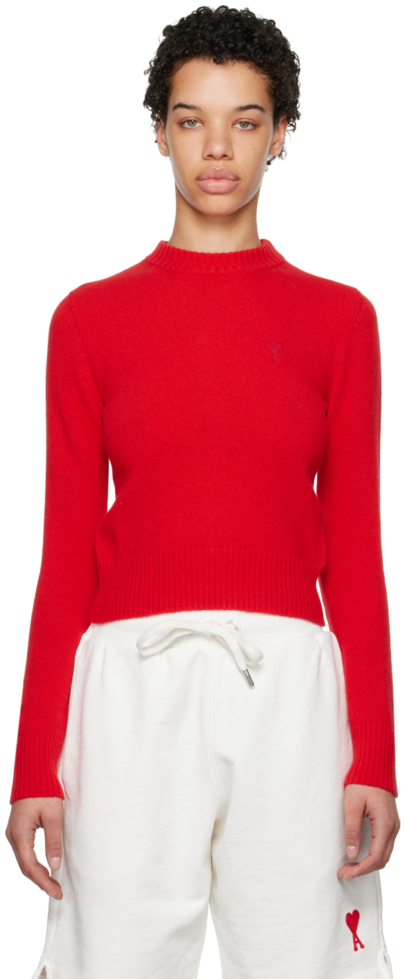 Red Ami de Caur Sweater