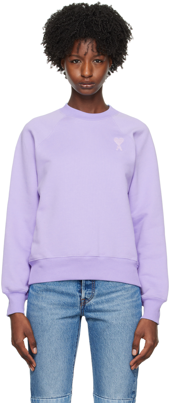 SSENSE Exclusive Purple Ami de Caur Sweatshirt