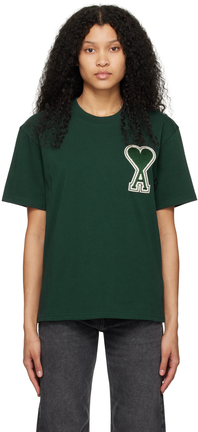 SSENSE Exclusive Green Ami de Caur T-Shirt