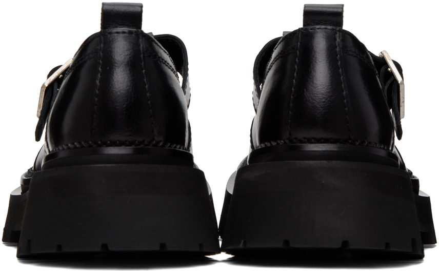 Ami Alexandre Mattiussi Black Round Toe Loafers In 001 Black