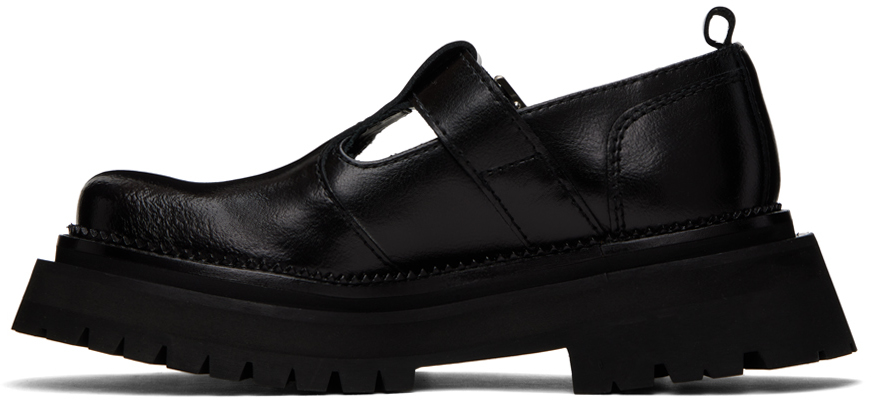 Ami Alexandre Mattiussi Black Round Toe Loafers In 001 Black