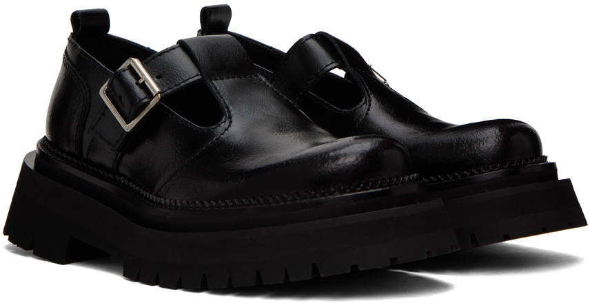 Ami Alexandre Mattiussi Black Round Toe Loafers In 001 Black