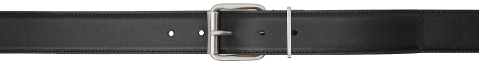 Ami Alexandre Mattiussi Smooth-grain Leather Belt In Black/001