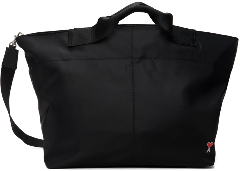 Ami Alexandre Mattiussi Ami De Coeur Large Tote Bag In Black