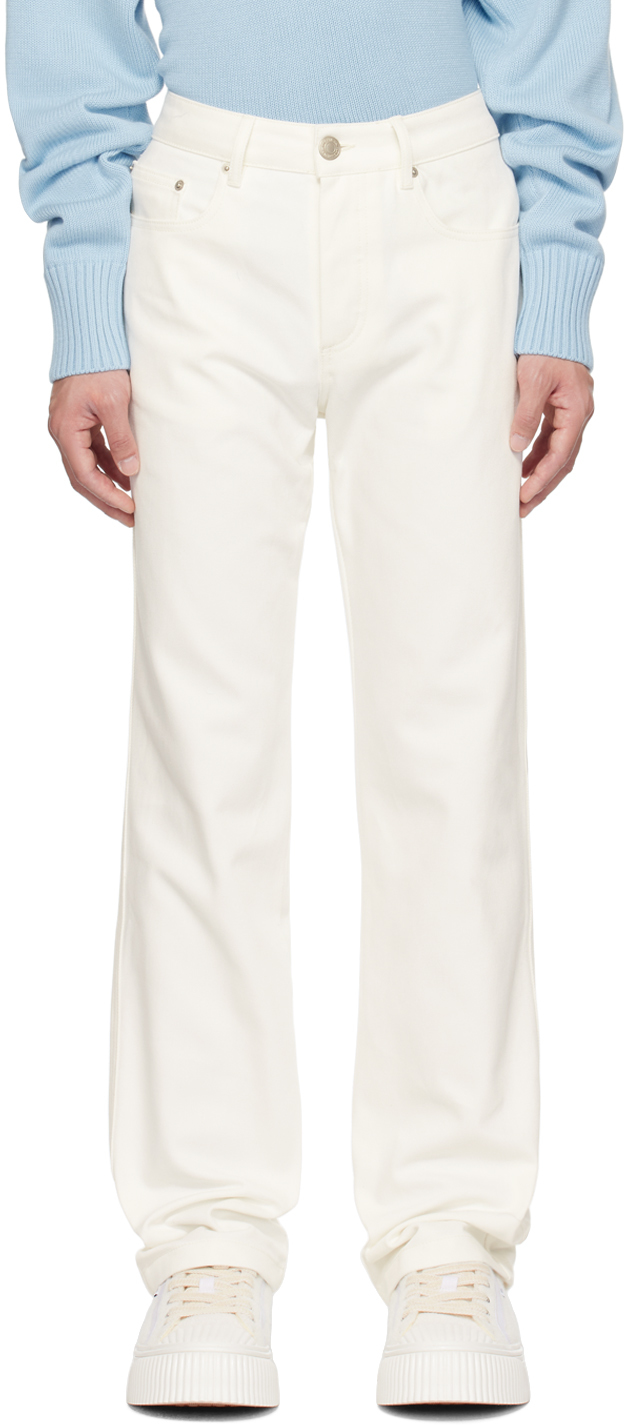 AMI Alexandre Mattiussi Off-White Straigh-Fit Jeans