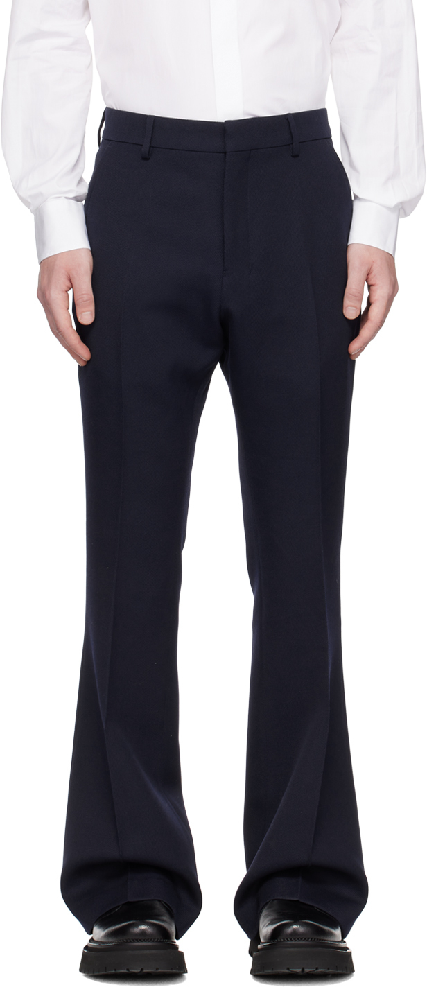 Navy Flared Trousers