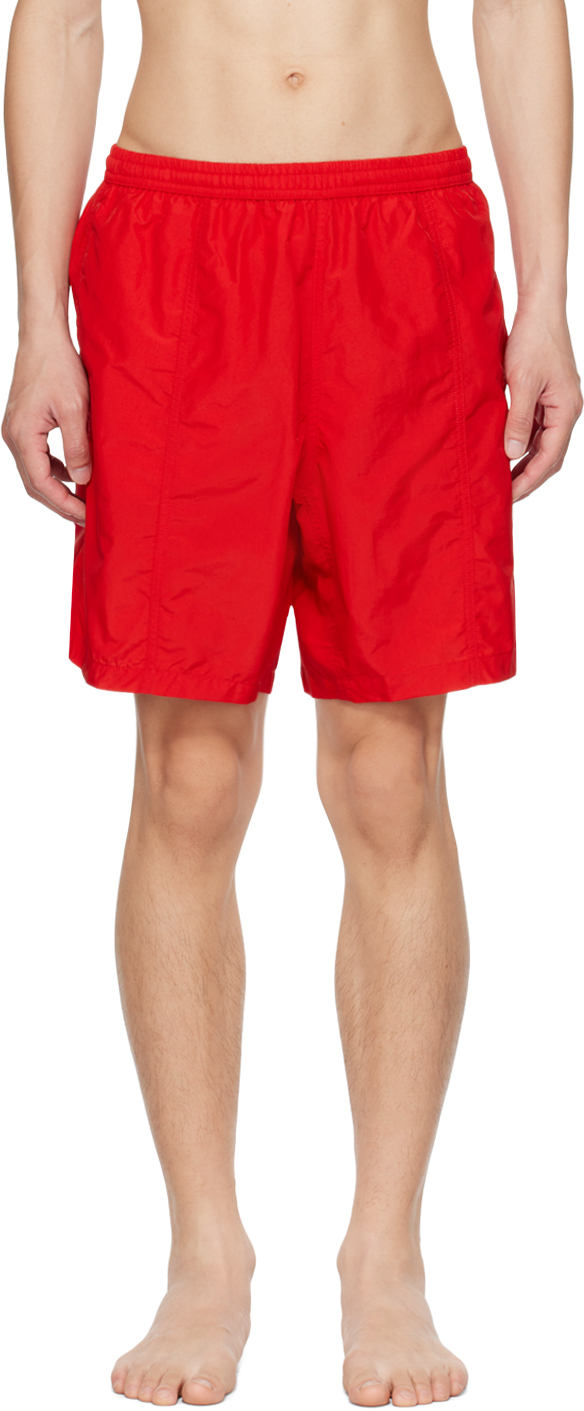 AMI Alexandre Mattiussi Red AMI de Cœur Swim Shorts